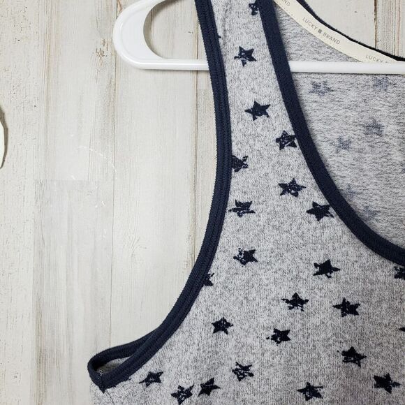 Lucky Brand Tank Top Grey Blue Size Large - Picture 7 of 8